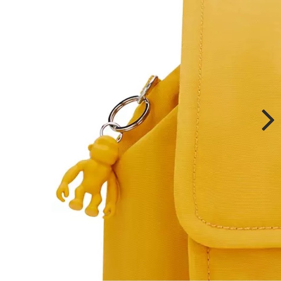 Kipling Backpack ki4950 W63 Yellow M IBRO FC (13”x11.75”x6.25”) $124 main image 7